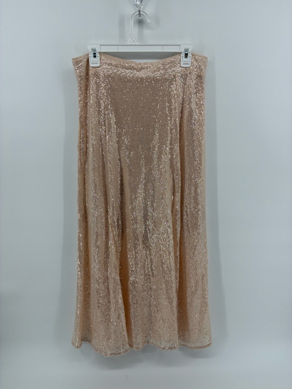 H&M Sequin Maxi Skirt in Champagne